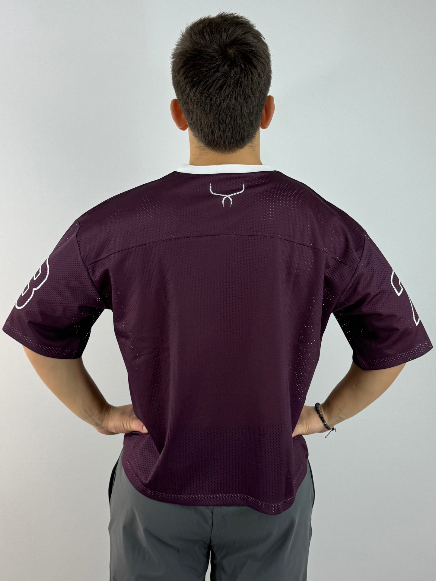 Cropped jersey t-shirt