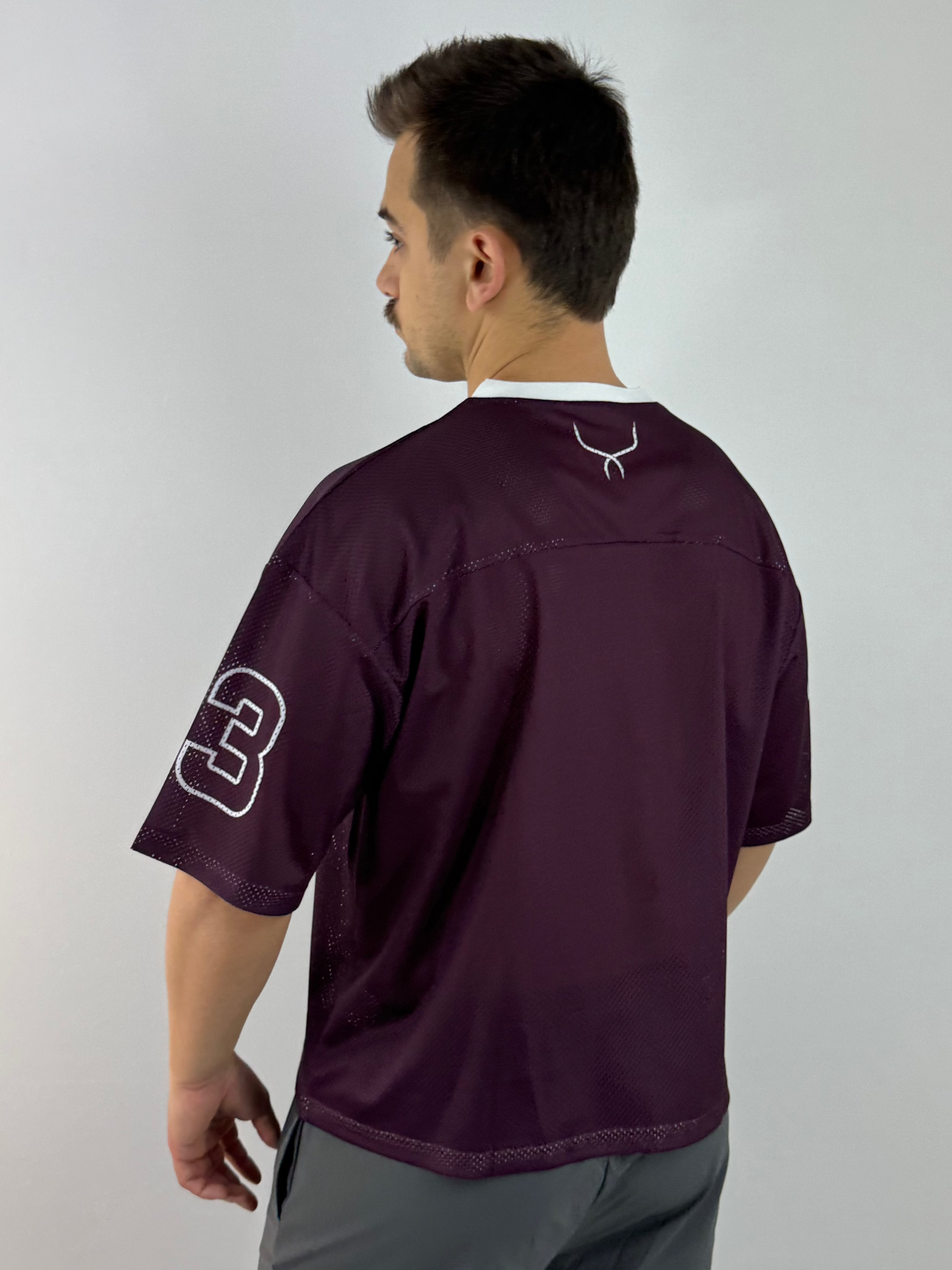 Cropped jersey t-shirt