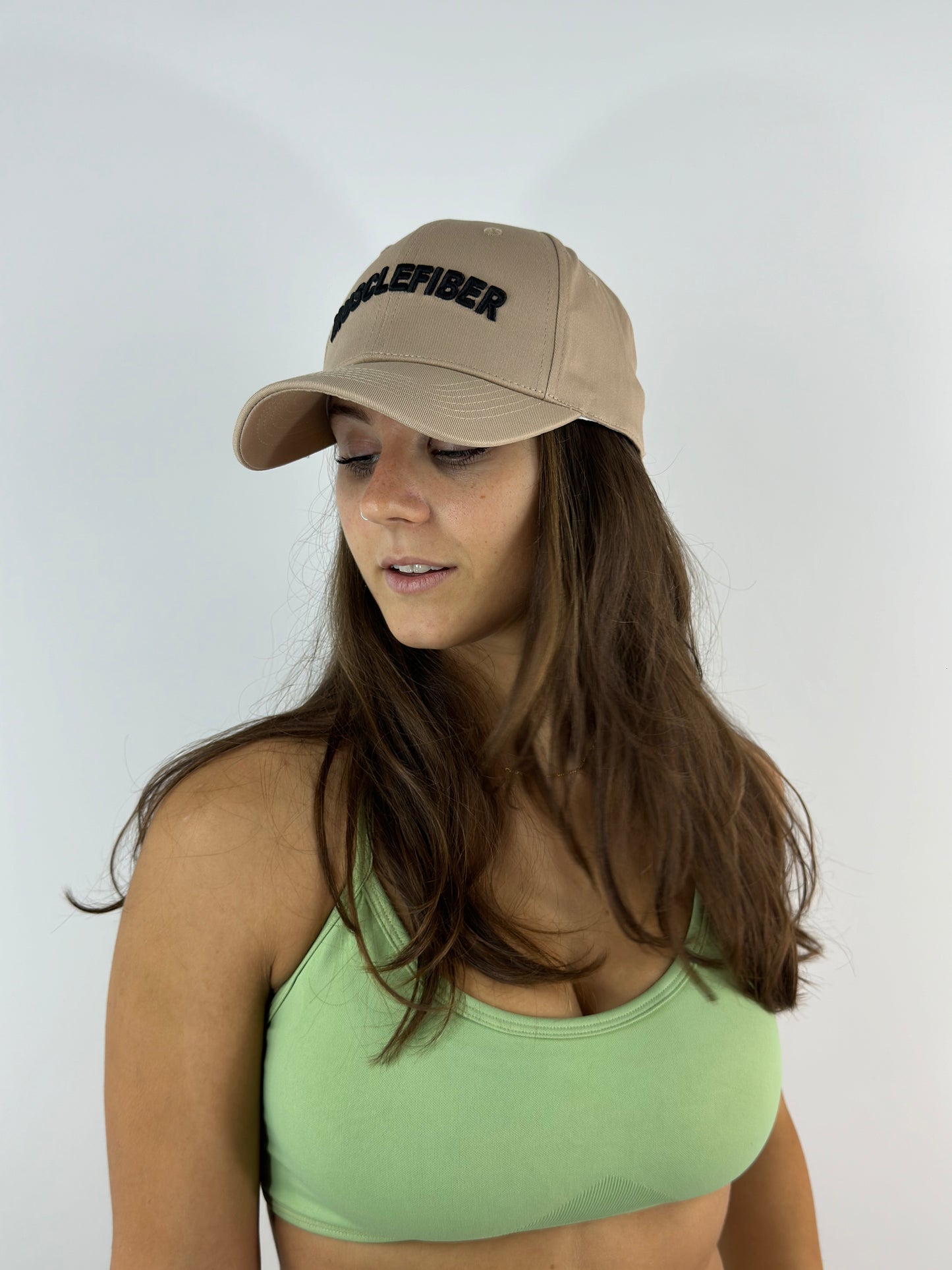 Brand cap beige