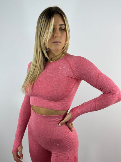 Vital crop top long sleeve