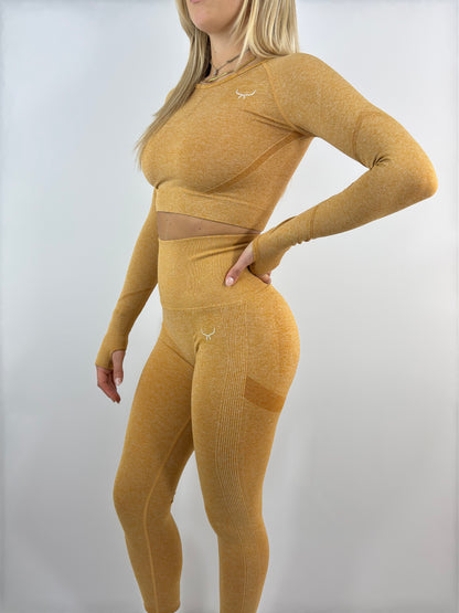 Vital crop top long sleeve