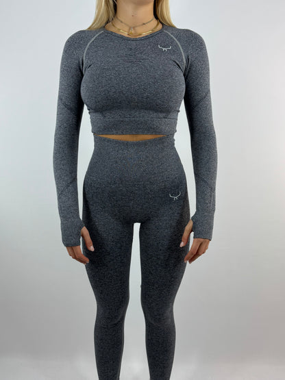 Vital crop top long sleeve