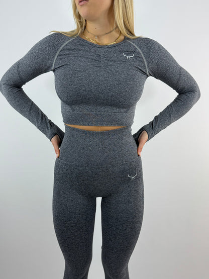 Vital crop top long sleeve
