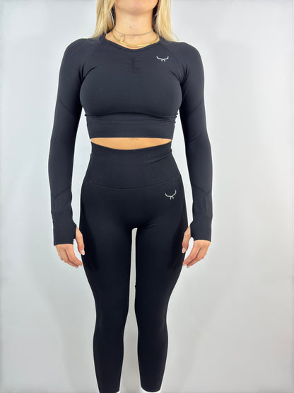 Vital crop top long sleeve