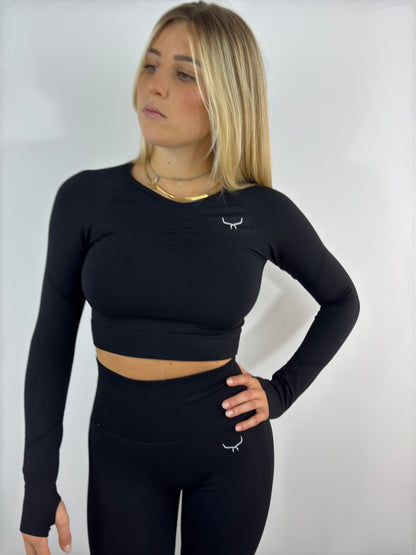 Vital crop top long sleeve