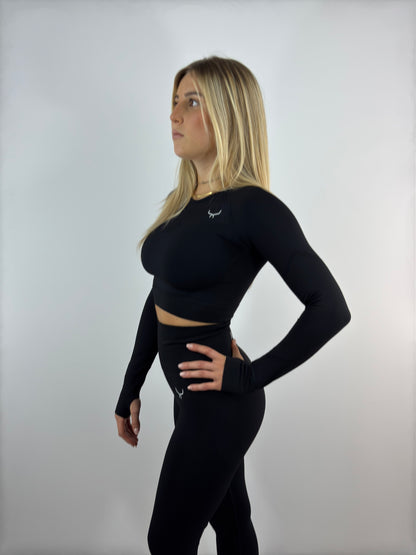 Vital crop top long sleeve