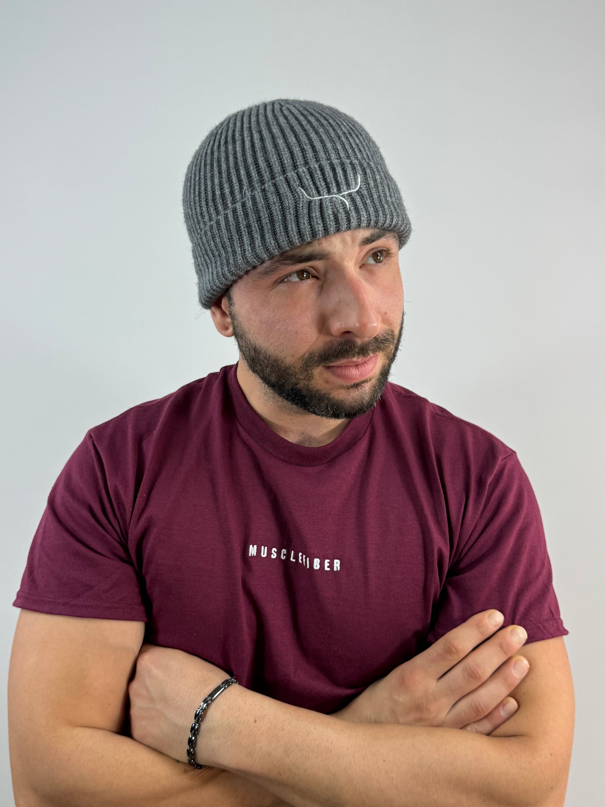 Beanie hat grigio