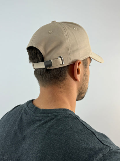 Brand cap beige